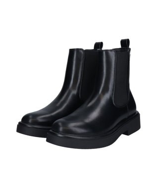 Bridget Birkin 【Round About】プルストラップサイドゴアショートブーツ ブラック