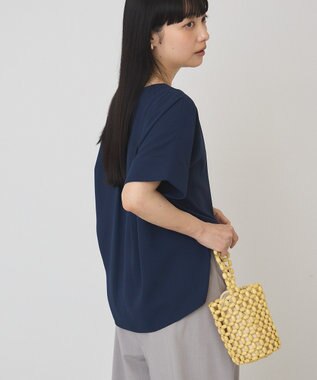 AMERICAN HOLIC 【予約】【WEB限定】イージーケア+接触冷感バックタック半袖プルオーバー Navy