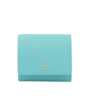 LANVIN en Bleu リュクサンブールカラー 外ボックス二つ折り財布