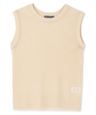 uncrave シアー リブ ノースリーブ ニット（uncrave STANDARD） ベージュ