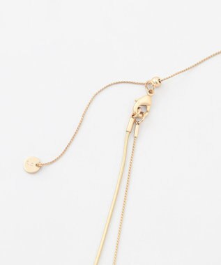 自由区 【3WAY】ストーンバーダブルネックレス マットゴールド