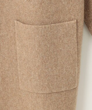 J.PRESS LADIES 【洗える】BONNY Vネック ニット アウター キャメル系