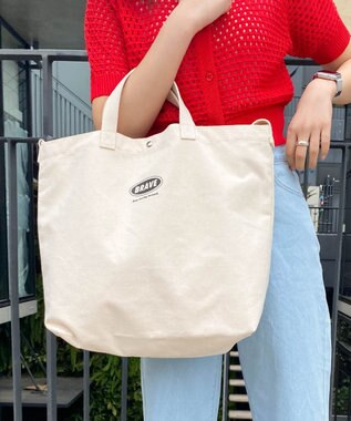 WEGO 2wayキャンバストート 柄1