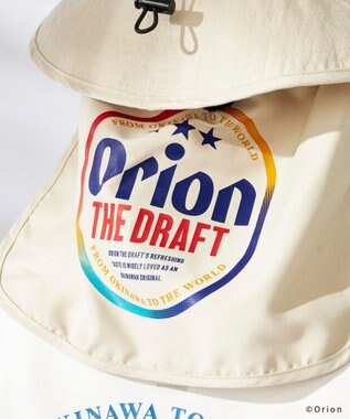 OP／FILA 【Ocean Pacific×ORION】タレ付きビーチハット ベージュ