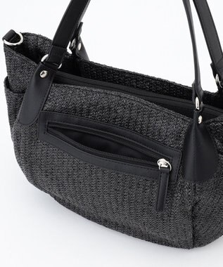 LA BAGAGERIE つまみハンドル　サマー2wayミニトートバッグ ブラック