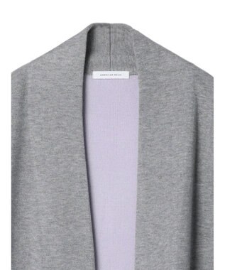 AMERICAN HOLIC バイカラーニットコーディガン Light Gray Mixture