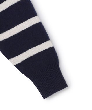 23区 S 【SLOW/一部店舗限定】ソフトウール ボーダー ニット ネイビーボーダー