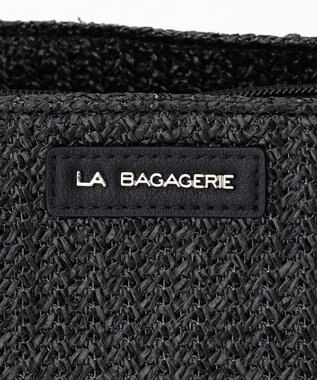 LA BAGAGERIE つまみハンドル　サマー2wayミニトートバッグ ブラック
