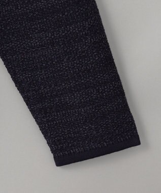 GOTAIRIKU テーラード設計【洗える】ニット カーディガンジャケット ネイビー系