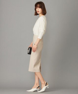 ICB L 【洗える】コンパクトモクロディ プルオーバー オフホワイト系