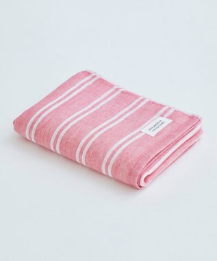 SHINTO TOWEL シマ フェイスタオル ダブル色地 レッド