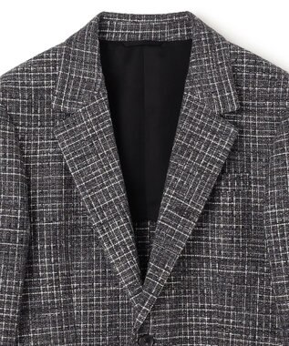 JOSEPH HOMME カスリライトツィード　ジャケット グレー系3