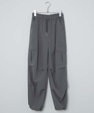 WEGO 【ウエストゴム】イージーパラシュートカーゴパンツ グレー