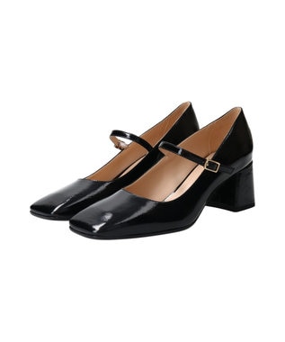 INTER-CHAUSSURES 【FABIO RUSCONI】スクエアトウワンストラップパンプス