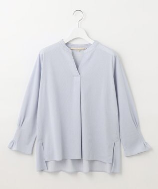 自由区 【XSサイズ～/洗える】トリコットジャージー プルオーバー スカイブルー系1