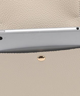 style code 【MERCURYDUO/マーキュリーデュオ】ラージポケット　2WAY ラージトートバッグ　キーリングチャーム付き アイボリー