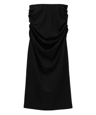 CRAFT STANDARD BOUTIQUE ドレープデザインIラインスカート Black