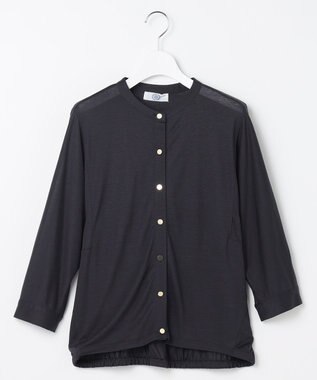 J.PRESS LADIES 【洗える・接触冷感】ジャージー ブルゾン スレート系