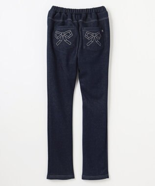 組曲 KIDS 【150-160㎝】裏起毛あったか パンツ ネイビー系