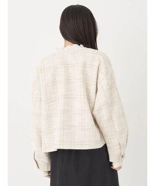 earth music&ecology ツイードジャケット（ｃｈｅｃｋ） Ivory