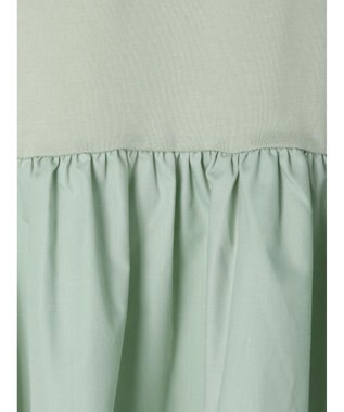 Green Parks バックギャザー布帛切替プルオーバー Green