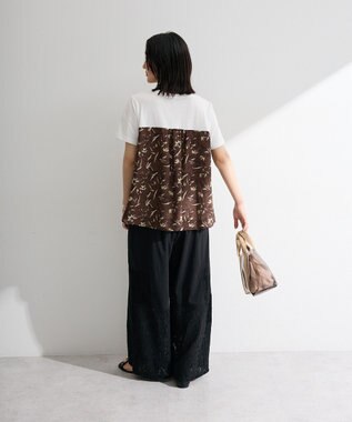 Green Parks スカーフドッキングプルオーバー Brown