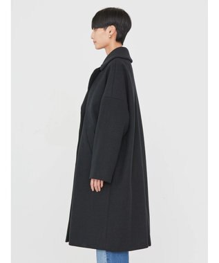 AMERICAN HOLIC 中空ＦＩＢＥＲドロップショルダーチェスターコート Black