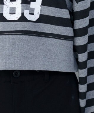 WEGO グラフィックオフショルショートスウェット 柄1