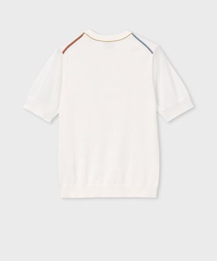 Paul Smith 【洗える】シアー コンビネーション ニット ホワイト