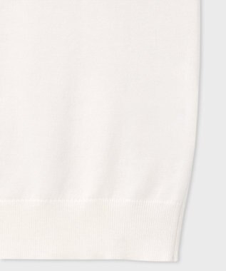 Paul Smith 【洗える】シアー コンビネーション ニット ホワイト