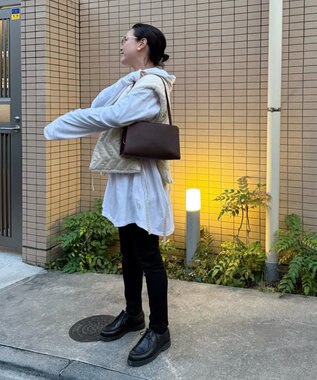 MORROW by thank 【石岡真実コラボ】NOAH ショルダーバッグ ダークブラウン