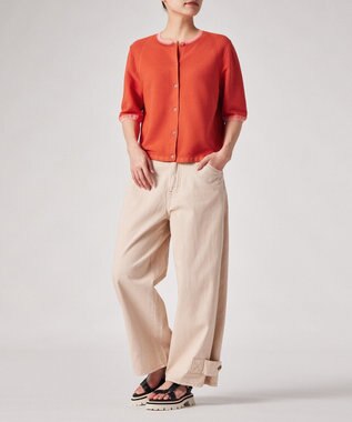 Paul Smith コントラストトリム カーディガン コーラル