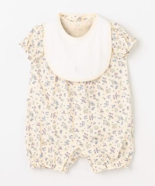 組曲 KIDS 【70㎝】ロンパース＆スタイ ギフトボックス アイボリー系