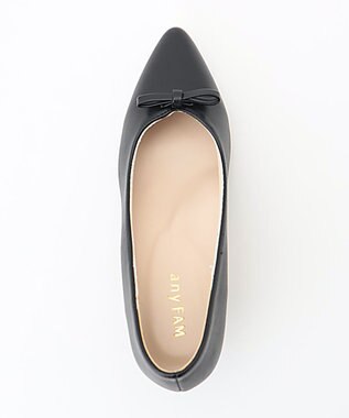 ANY リボンパンプス ブラック