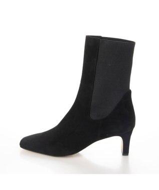 MODE ET JACOMO <MODE ET JACOMO>スクエアトゥサイドゴアブーツ ブラックスエード