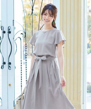 洗える 大人上品なフレンチフレア袖ワンピース Tiaclasse ファッション通販 公式通販 オンワード クローゼット