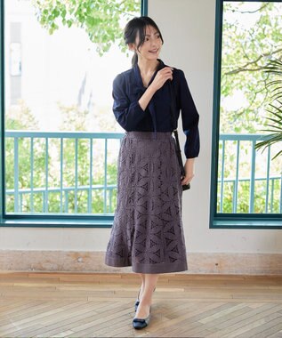 Tiaclasse 【新色追加・洗える】リボンタイブラウス ピンク