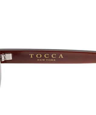 TOCCA 【UVカット・ドレス生地製のソフトケース付き】 BIT CHIC SUNGLASSES カラーレンズサングラス ブラウン系