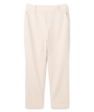 UNFILO 【WEB限定】BEAUTY MOVE センタープレス テーパードパンツ アイボリー