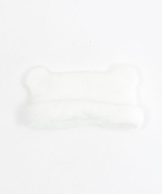 WEGO 【痛バ＆推し活グッズ】ぬいクマ耳ニットキャップ15cm ホワイト