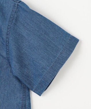 J.PRESS KIDS 【100-130cm】4.5オンス TC デニム 半袖シャツ ネイビー系
