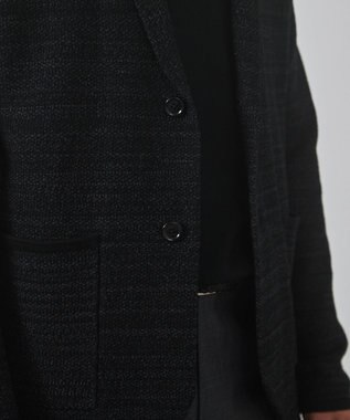 GOTAIRIKU テーラード設計【洗える】ニット カーディガンジャケット グレー系