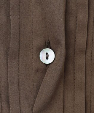 23区 S 【SLOW/一部店舗限定】ウォッシュドコットンサテン ブラウス ブラウン系