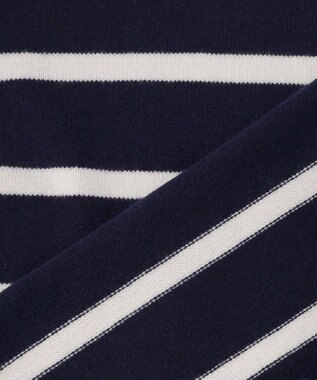 23区 S 【SLOW/一部店舗限定】ソフトウール ボーダー ニット ネイビーボーダー