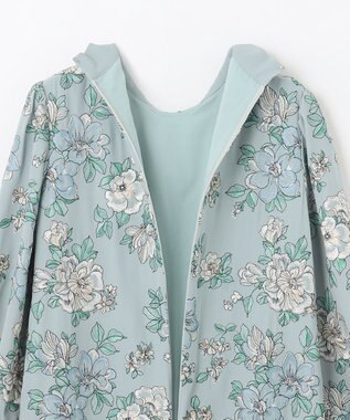 GRACE CONTINENTAL フラワー刺繍ボウタイワンピース ブルー