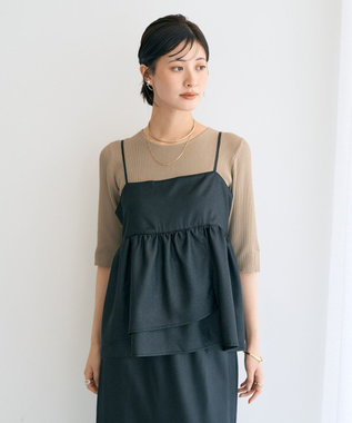 YECCA VECCA シャイニーオーバーキャミ