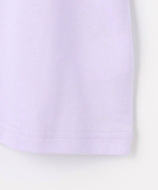 ANY KIDS 袖レース ケーキプリント Tシャツ ラベンダー