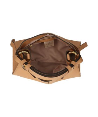 INTER-CHAUSSURES 【LORISTELLA】ベーシックレザーハンドバッグ ベージュ