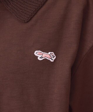 AMERICAN HOLIC 【PENNEY'S】配色ポロ+ショートパンツ Brown