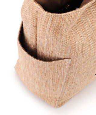 23区 【先行予約】ロゴ刺繍 雑材 トートバッグ ベージュ系